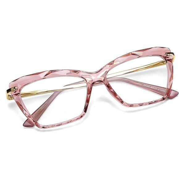 Accessories - CAT eye glasses frame clear lenses eyewear women - Pink
